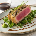 Seared Ahi Tuna Steak with Sesame Crust