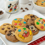 Step-by-step guide to baking Disney's famous chocolate chip cookies using metric measurements.