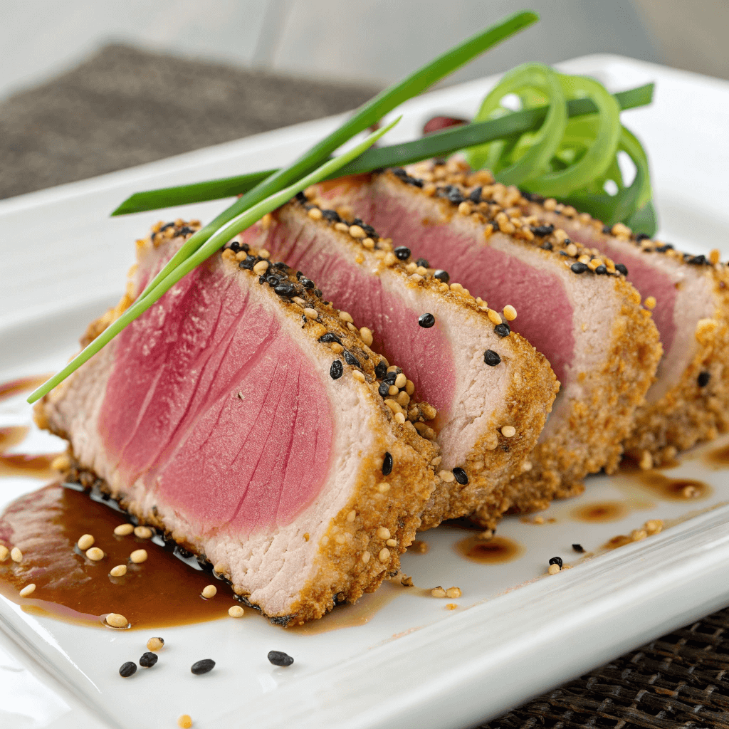 Seared Ahi Tuna with Sesame Crust